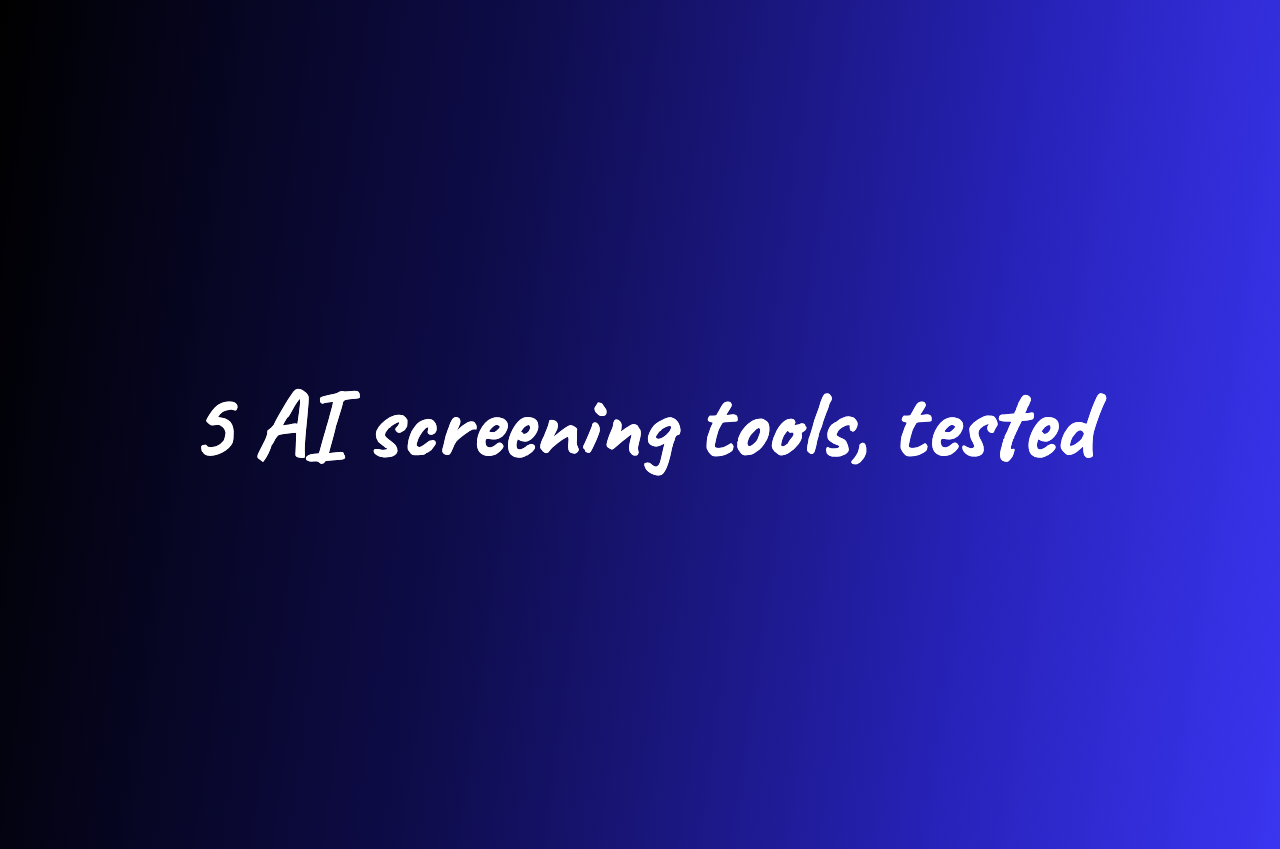 The five best AI screening tools for high-volume hiring in 2026
