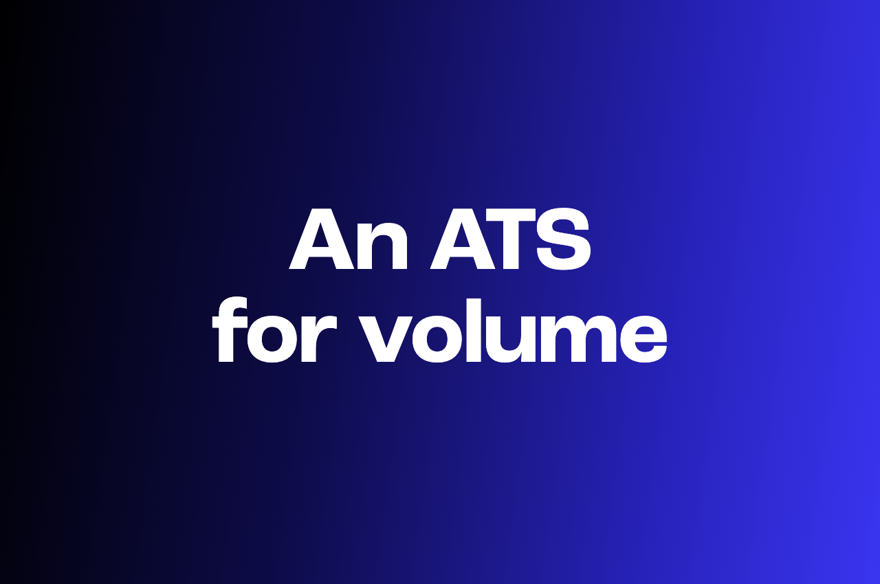 Best ATS for high-volume startup hiring