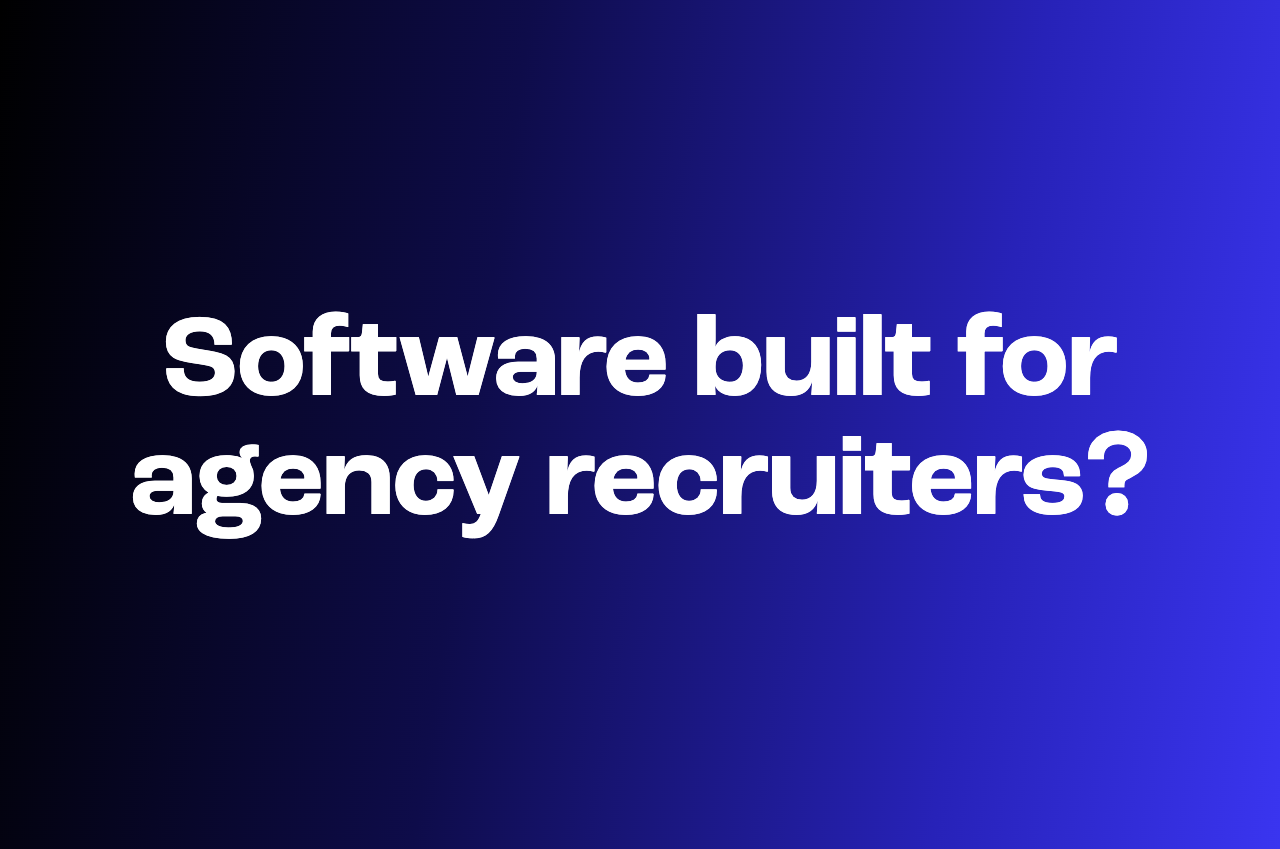The recruiting agency software a one-person book actually needs
