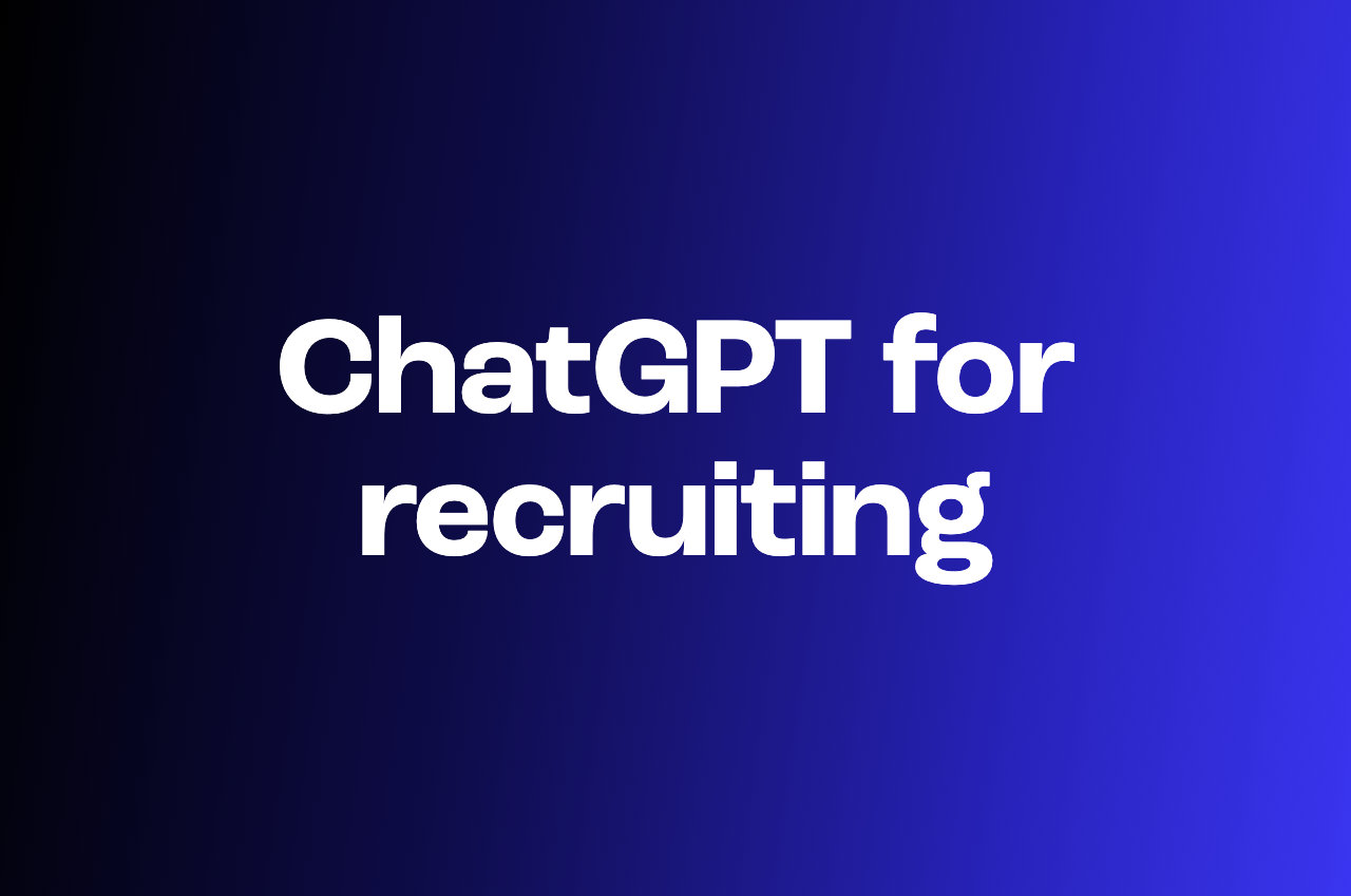 ChatGPT recruiting for AI beginners