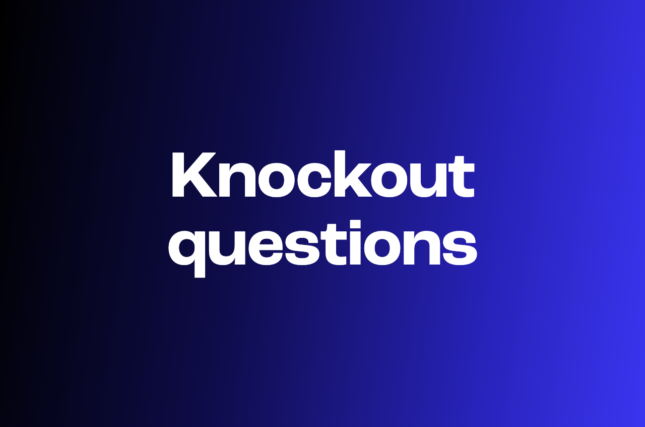 How knockout questions work (and why Truffle automates them for you)