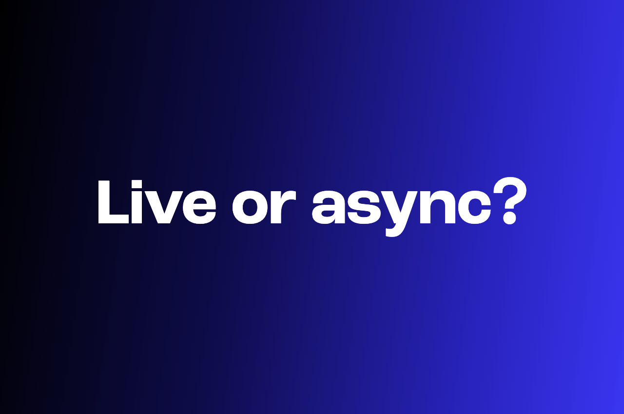Live vs. one-way video interviews and when to use each
