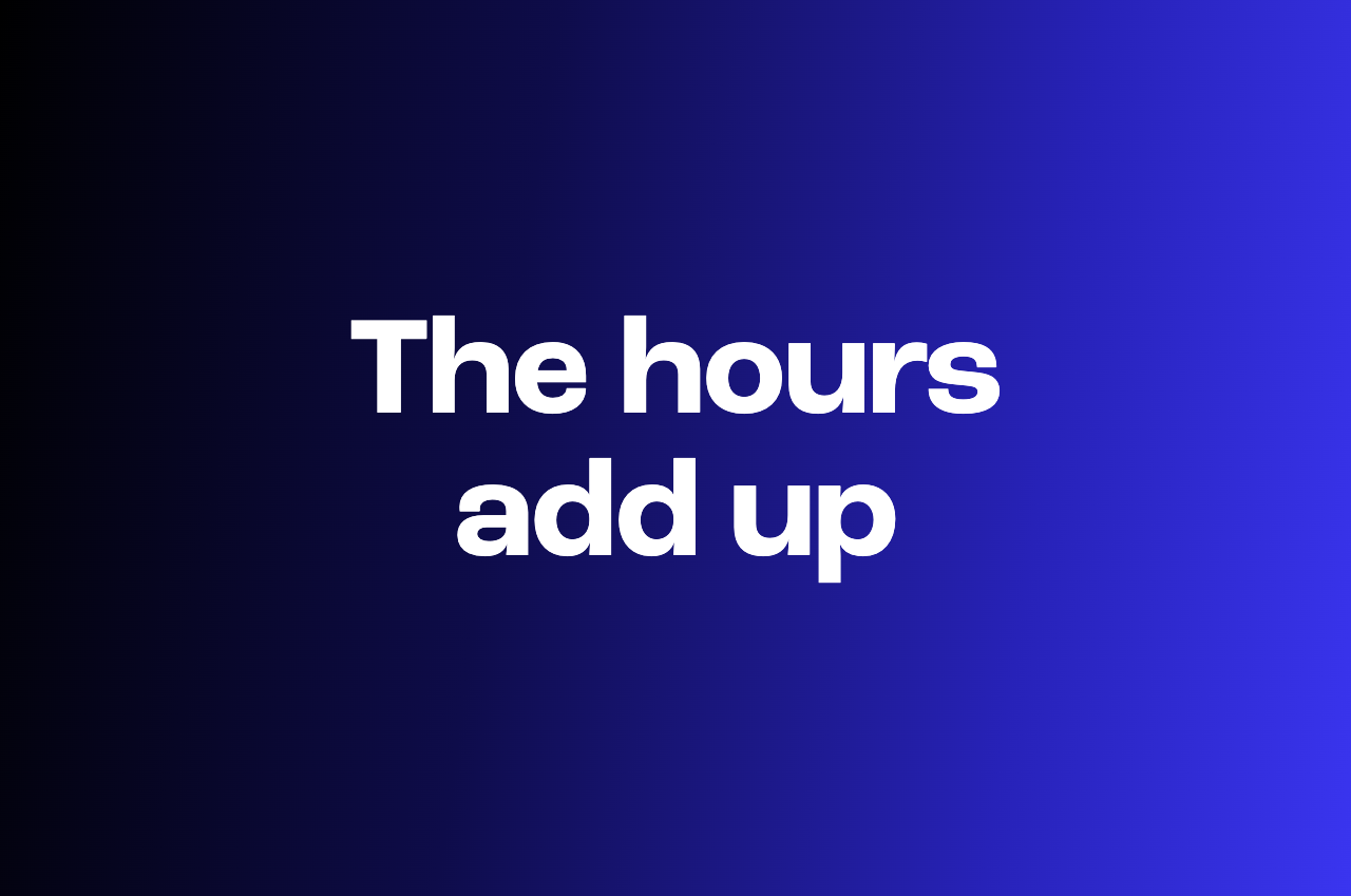 How many hours does manual screening cost you
