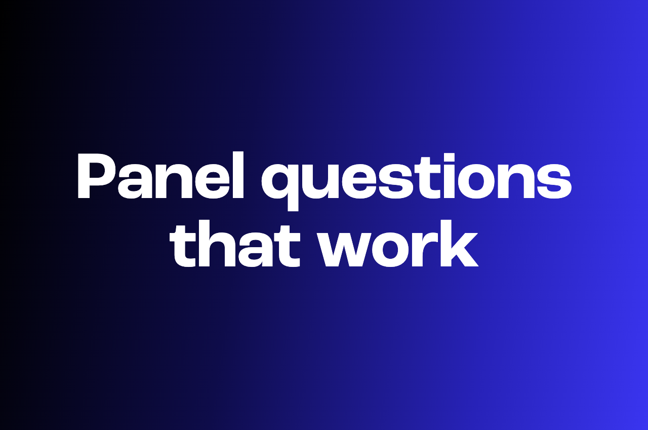 20 panel interview questions that actually triangulate (and how to score them)