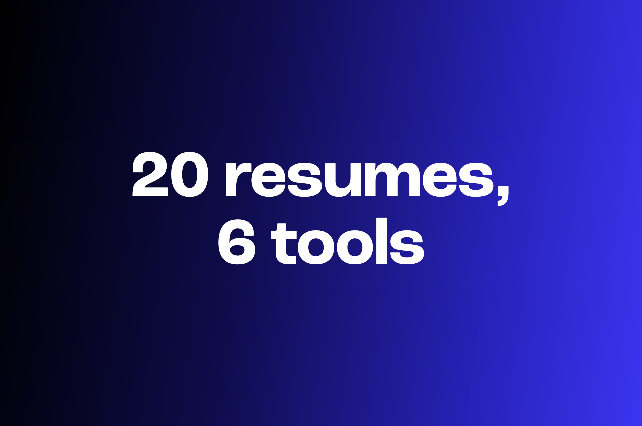 6 AI resume screening tools face 20 resumes