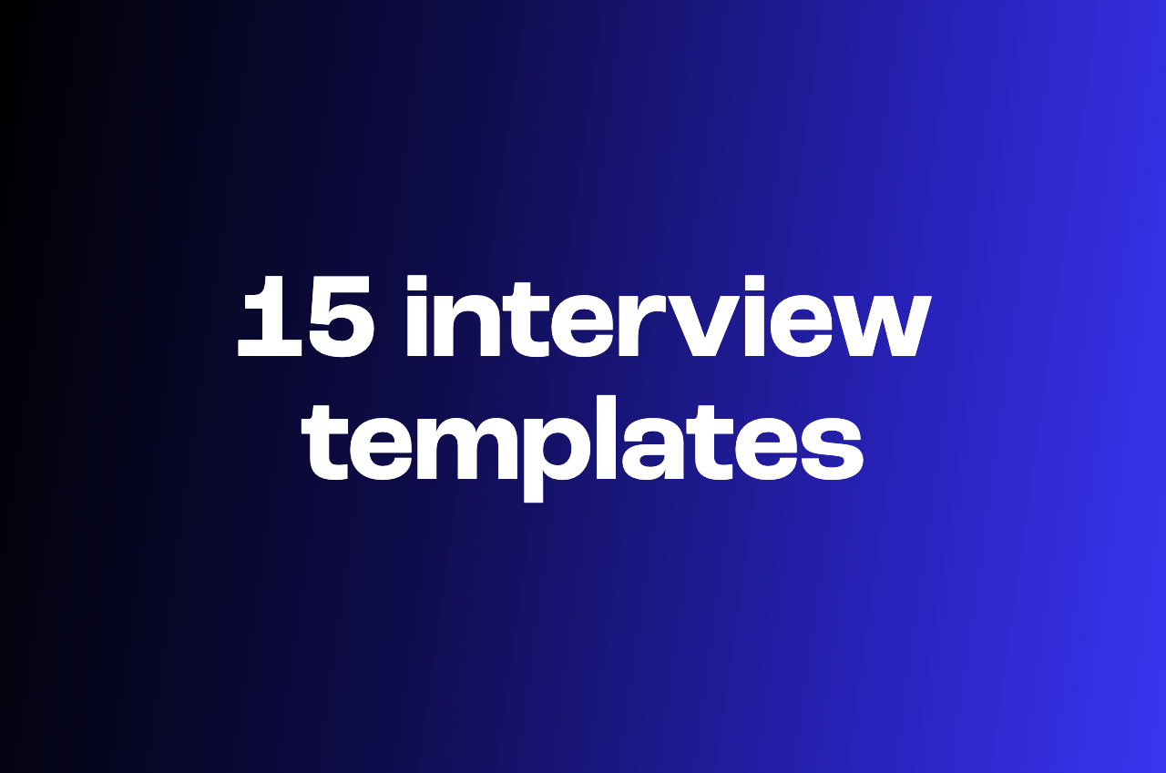15 video interview templates for hiring success