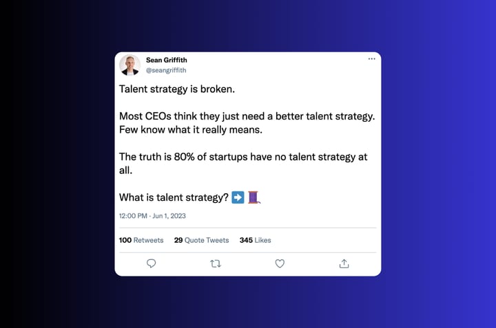 What a talent strategy actually is (and why your hiring plan isn't one)